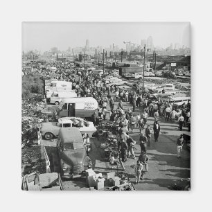 Imán Maxwell Street Chicago Circa 1950's Flea Market T