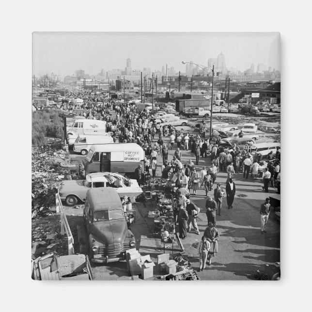 Imán Maxwell Street Chicago Circa 1950's Flea Market T (Frente)