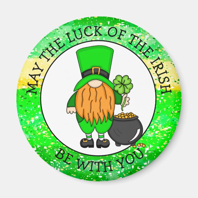 Imán May the Luck of the Irish be with You (Frente)