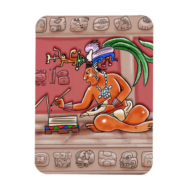 Imán Mayan Scribe (Vertical)