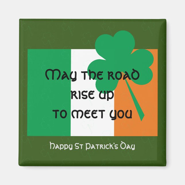Imán MAYO LA CARRETERA LEVANTA LA bandera irlandesa ST  (Frente)