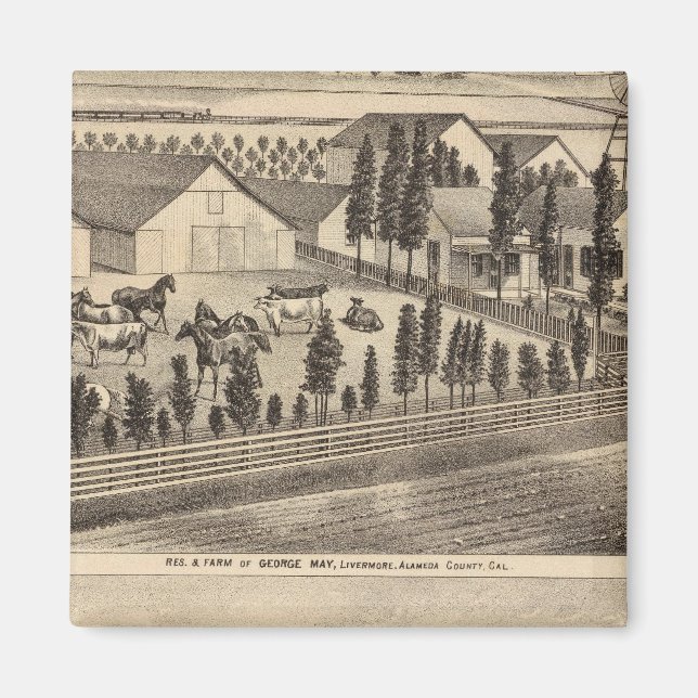 Imán Mayo, residencias de Horton, granja (Frente)