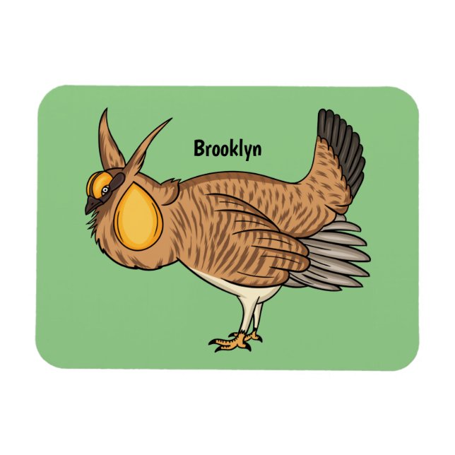 Imán Mayor ilustracion de personalizado de pollo de pra (Horizontal)