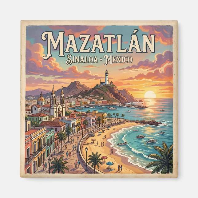 Imán Mazatlán México (Frente)
