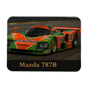 Imán Mazda 787B Clásico Coche de Carreras de Le Mans Vi