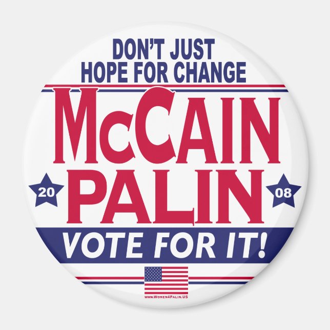 Imán McCain Palin 2008 (Frente)