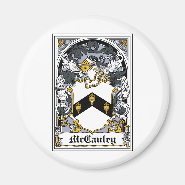 Imán McCauley Family Crest (Frente)