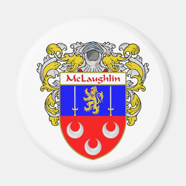 Imán McLaughlin Coat of Arms (Mantled) (Frente)