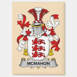 Imán McMahon Family Coat of Arms Magnet 