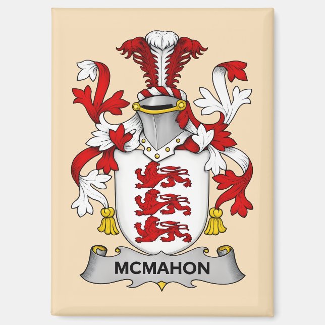 Imán McMahon Family Coat of Arms Magnet  (Anverso)