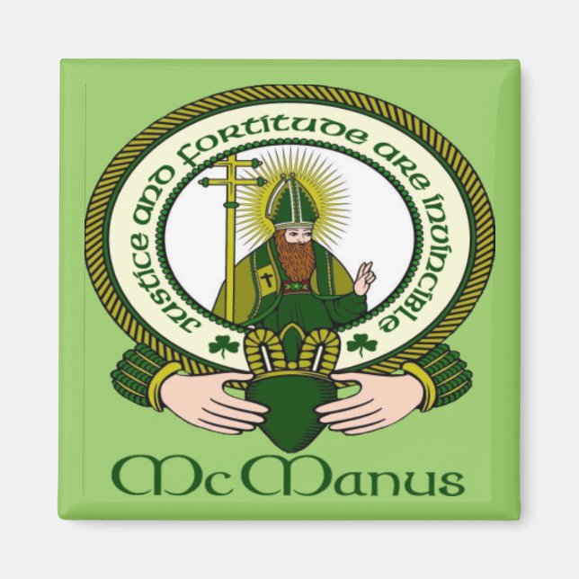 Imán McManus Clan Motto Magnet (Frente)
