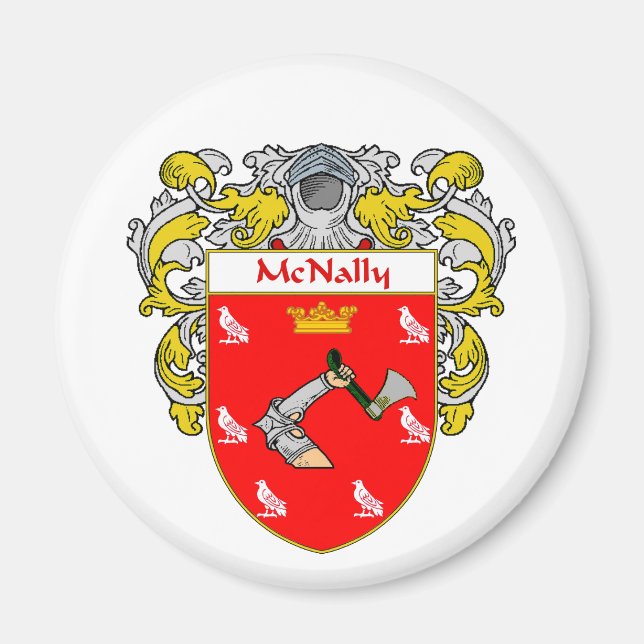Imán McNally Coat of Arms (Mantled) (Frente)