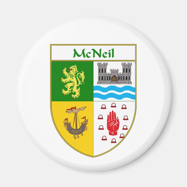 Imán McNeil Coat of Arms/Family Crest (Frente)