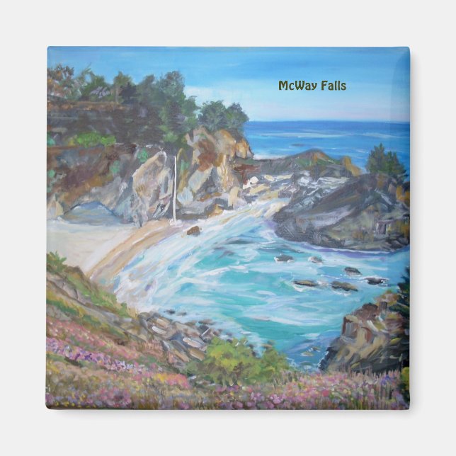 Imán McWay Falls, Big Sur - Magnet (Frente)