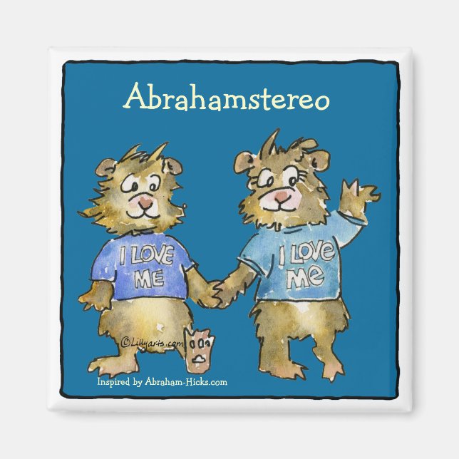 Imán Me Amo Personalizado Hamsters Cute Magnet (Frente)