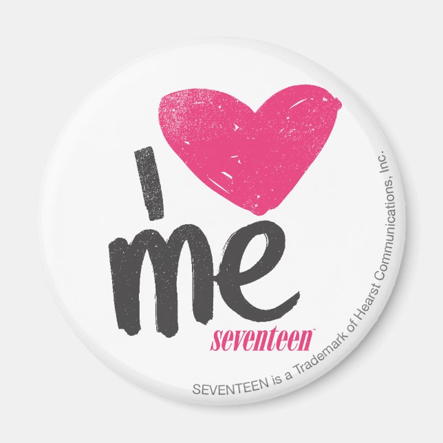 Imán Me Corazón Magenta (Frente)