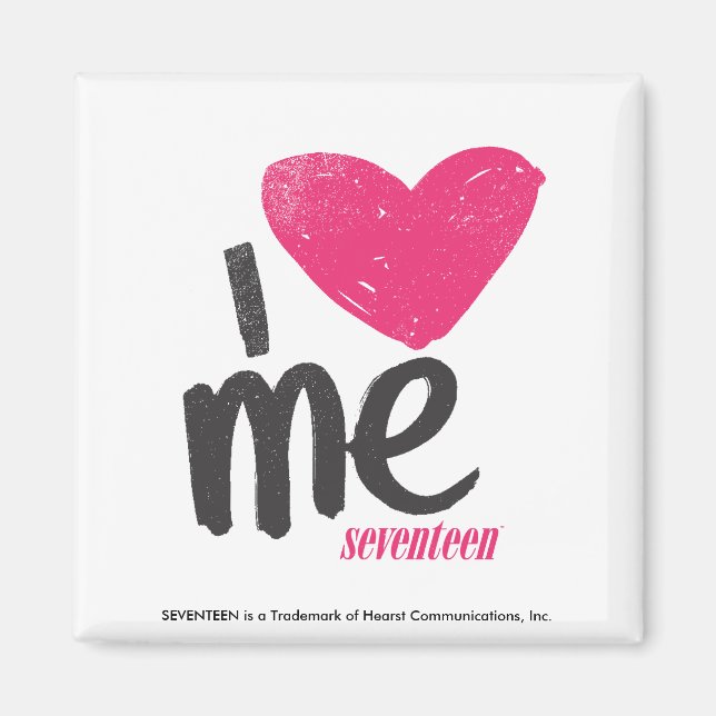 Imán Me Corazón Magenta (Frente)