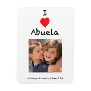 Imán Me encanta Abuela Photo Magnet Keepsake
