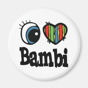 Imán Me encanta (amo) Bambi