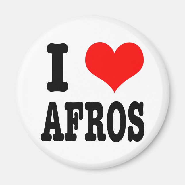 IMÁN ME ENCANTA (AMO) LOS AFROS (Frente)