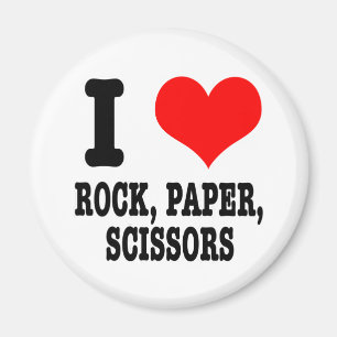 IMÁN ME ENCANTA (AMO) PIEDRA PAPEL TIJERA