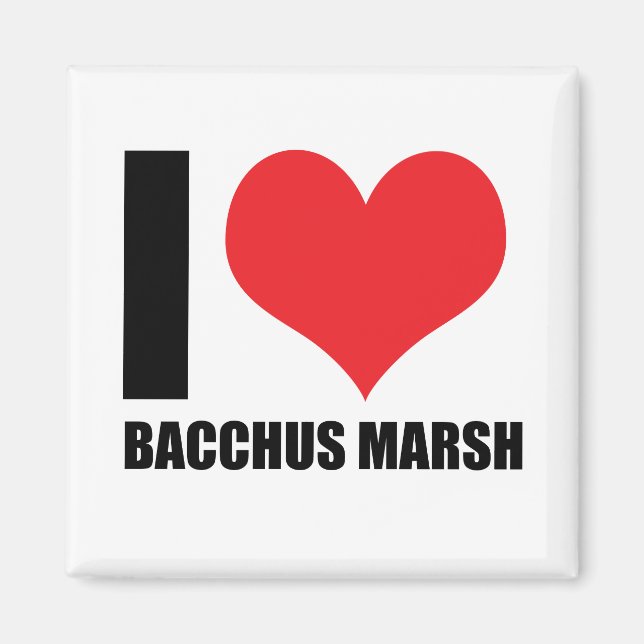 Imán Me encanta Bacchus Marsh (Frente)