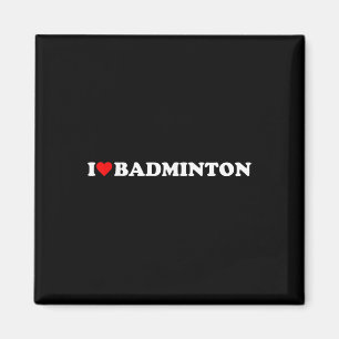 Imán Me Encanta Badminton Me Encanta El Tema Del Hobby