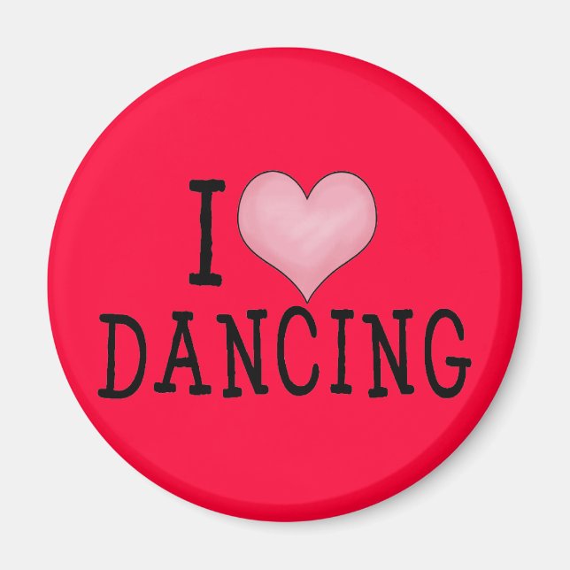 Imán Me encanta bailar (Frente)