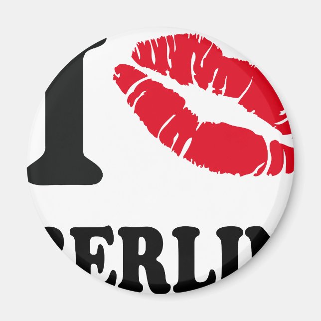 Imán Me encanta besar el corazón BERLIN (Frente)