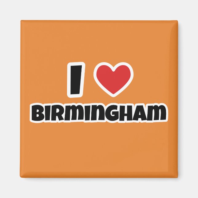 Imán Me encanta Birmingham (Frente)