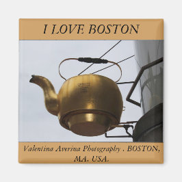 Imán ME ENCANTA BOSTON. Fotografía de Valentina Averina