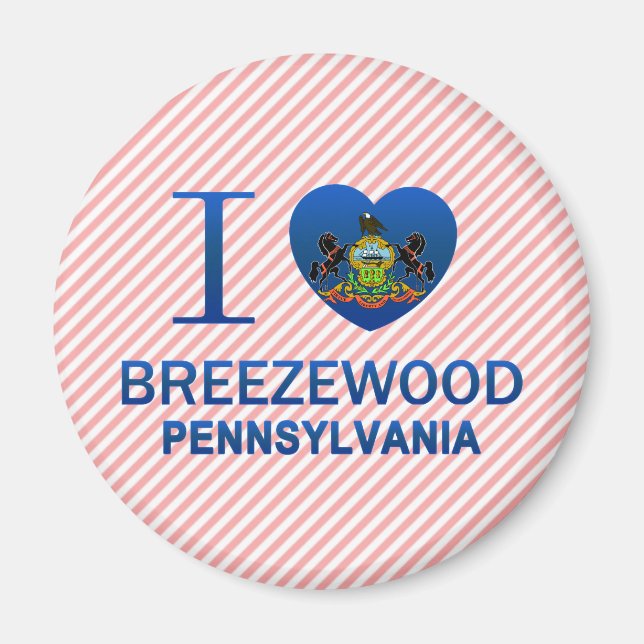 Imán Me encanta Breezewood, PA (Frente)