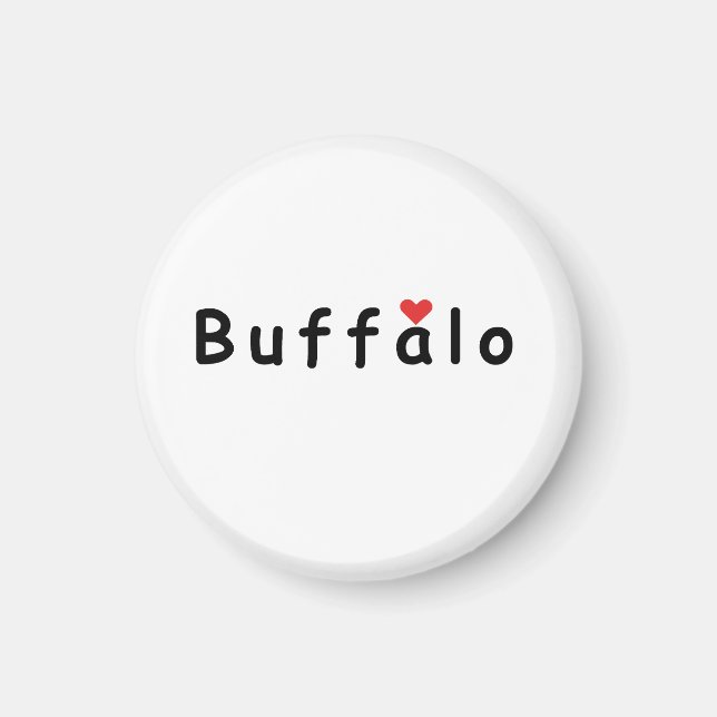Imán Me encanta Buffalo (Frente)