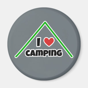 Imán Me encanta Camping