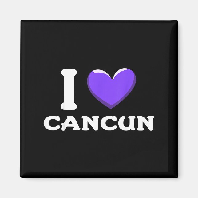 Imán Me encanta Cancun México _1 (Frente)