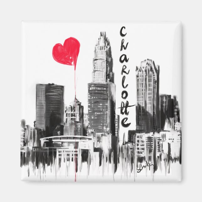 Imán Me encanta Charlotte (Frente)