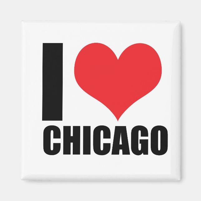 Imán Me encanta Chicago (Frente)