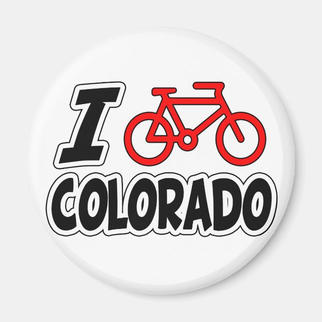 Imán Me Encanta Ciclismo Colorado (Frente)