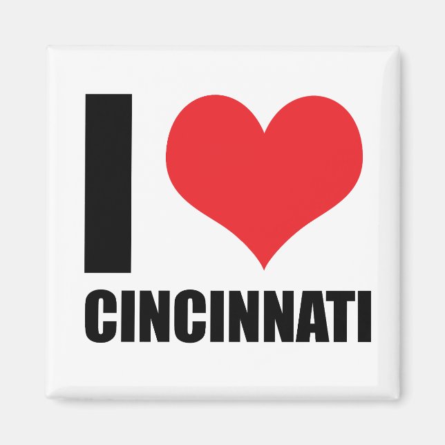 Imán Me encanta Cincinnati (Frente)