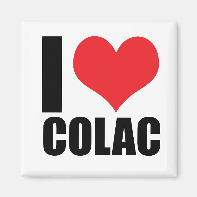 Imán Me encanta Colac (Frente)