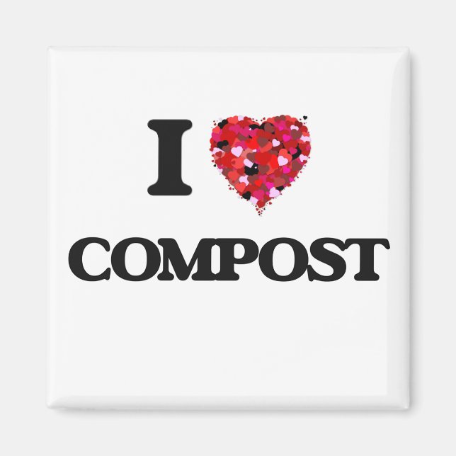 Imán Me encanta Compost (Frente)