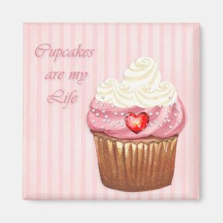 Imán Me encanta Cupcakes Refrigerator Magnet