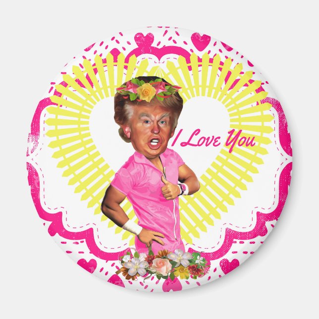 Imán me encanta donald trump (Frente)