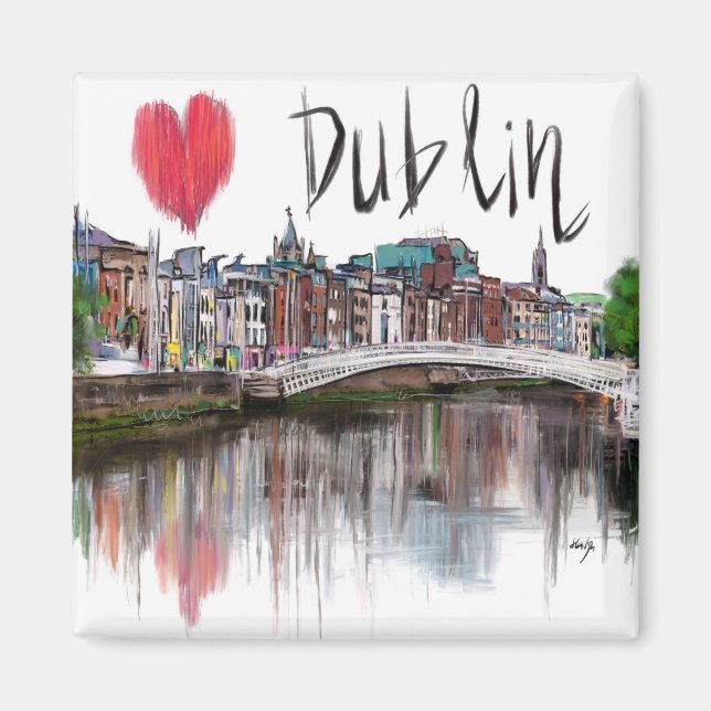Imán Me encanta Dublín (Frente)