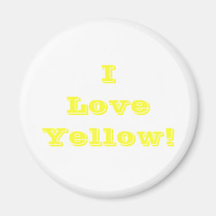 Imán Me encanta el amarillo