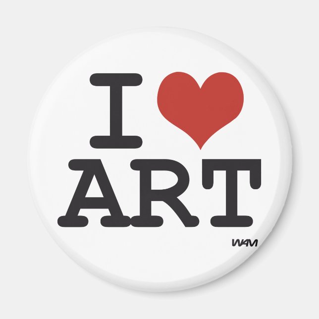 Imán Me encanta el arte (Frente)