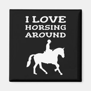 Imán Me Encanta El Caballo En Torno Al Propietario Del