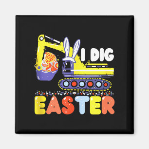 Imán Me encanta el conejo excavador de Pascua niños
