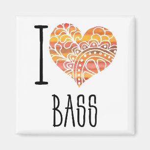 Imán Me encanta el corazón de la Naranja de Bass Mandal
