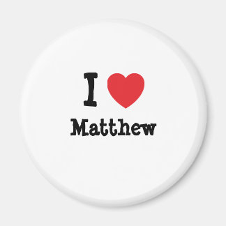 Imán Me encanta el corazón de Matthew T-Shirt